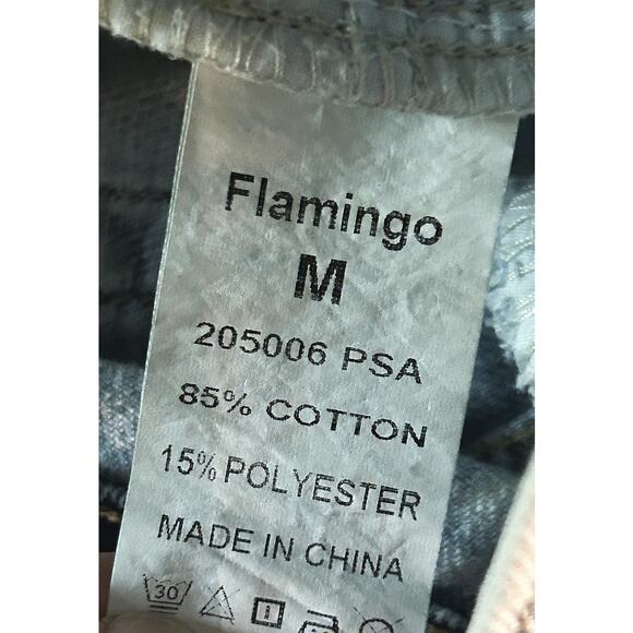 NWT Flamingo Distressed Split Hem Straight Leg Jeans Women's Medium (29x30) - Picture 7 of 7